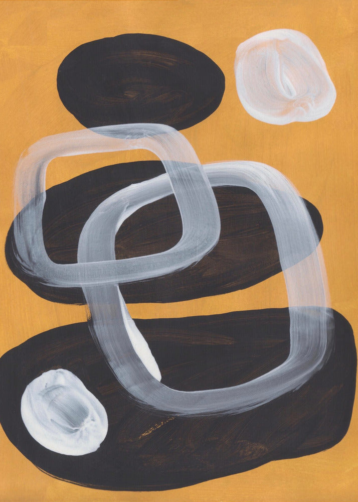 Senfgelb aus der Mitte des Jahrhunderts | Leinwand-Bilder