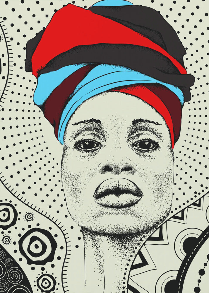 Abstrakte minimalistische starke Frau | Leinwand-Bilder