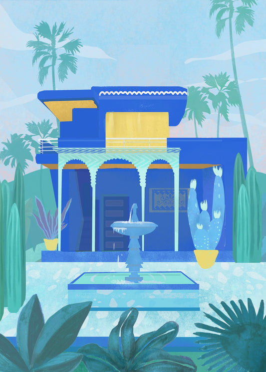 Ogród Marokański | Wydruki na łótnie