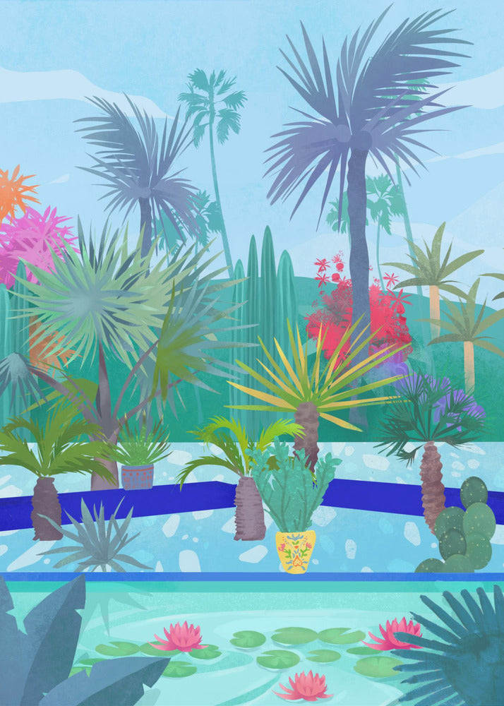 Giardino marocchino | Stampe su Tela