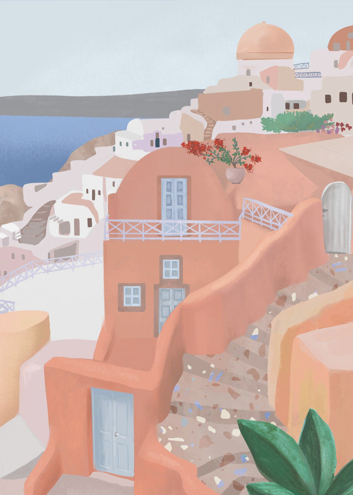 Santorini, Kreikka | Canvastaulut