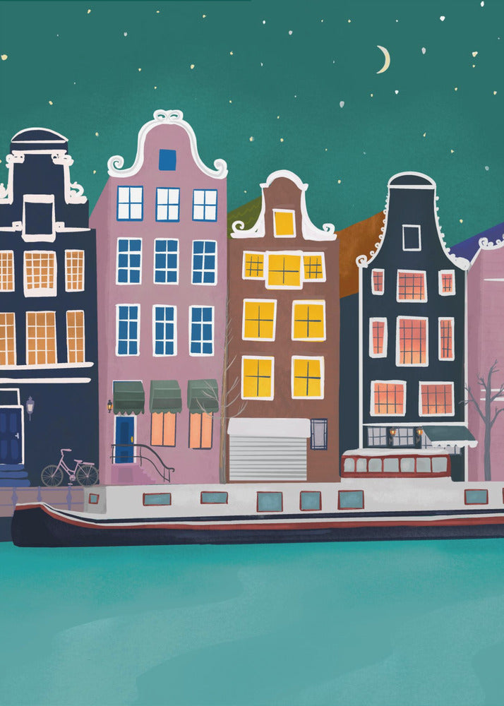 Amsterdam yöllä | Canvastaulut