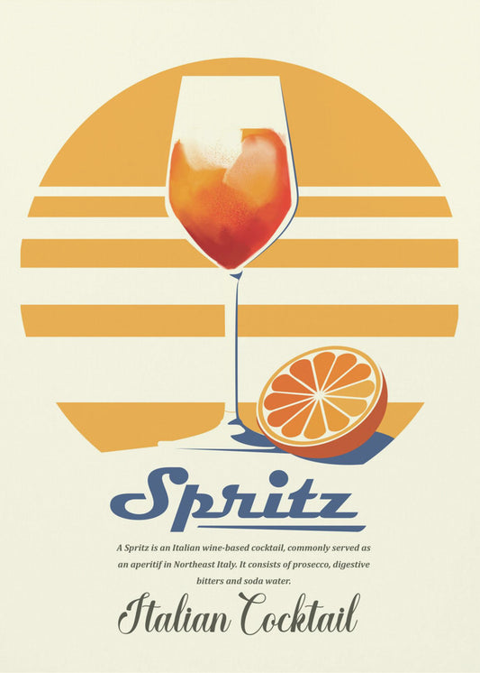 Spritz-kesäprintti | Julisteet - Taidevedokset