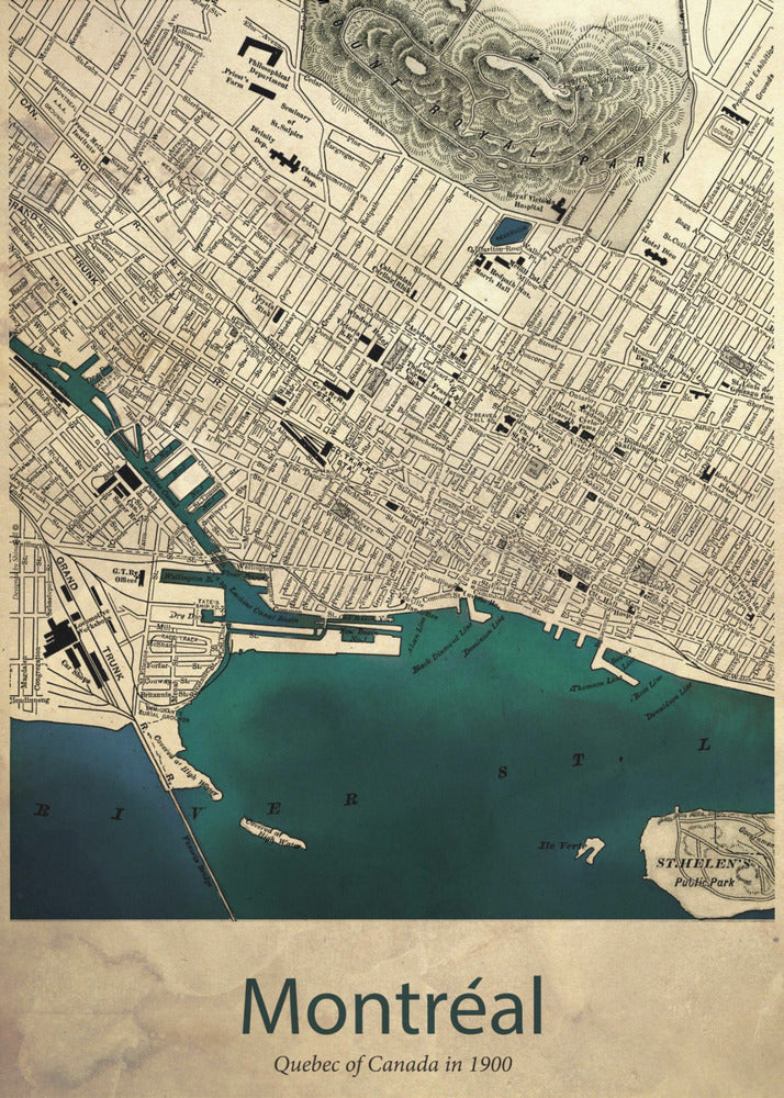 Montreal map | Canvas