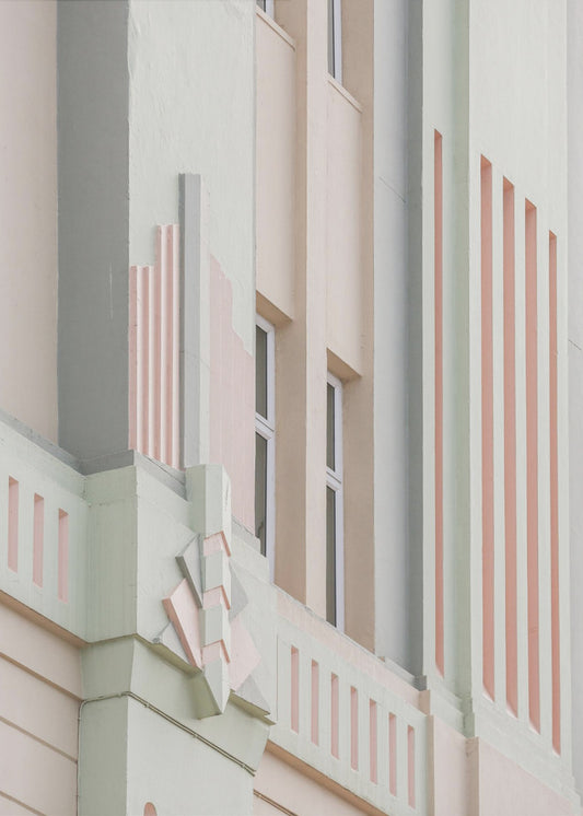 Pastel Facade Geometry | Poster