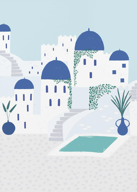 Santorini | Canvastaulut