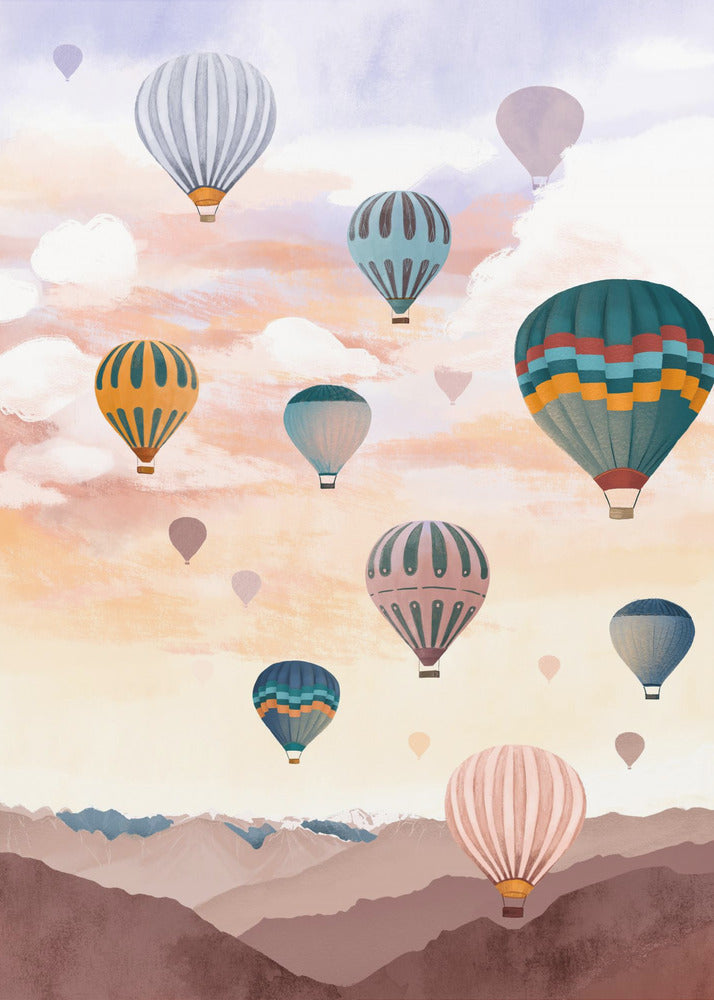 Heißluftballonhimmel | Leinwand-Bilder