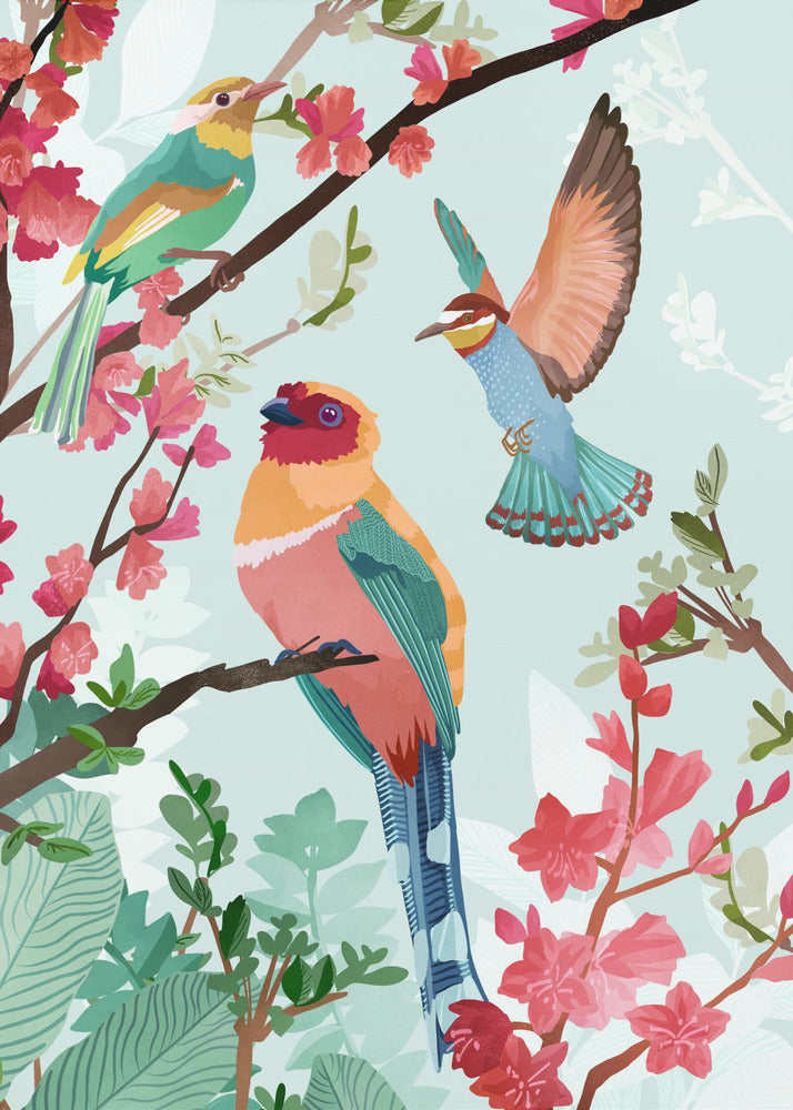 Vögel des Sommers | Leinwand-Bilder