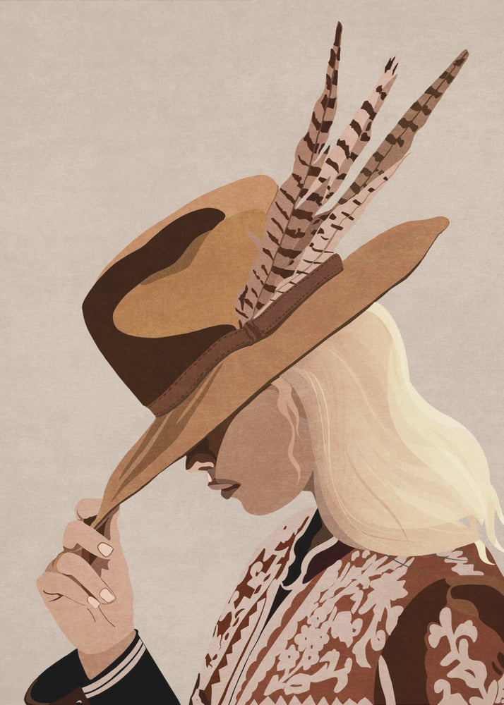 Kowbojka Wydruki na łótnie