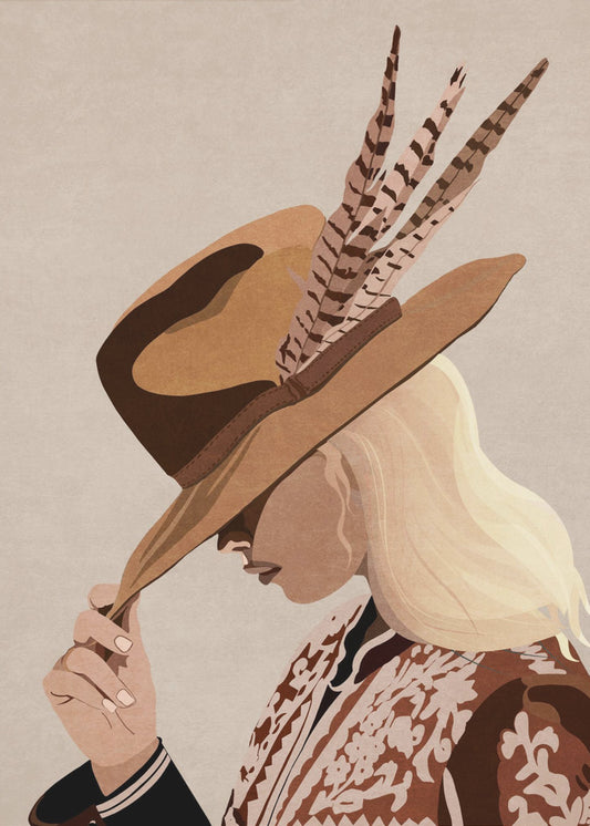 Kowbojka Wydruki na łótnie