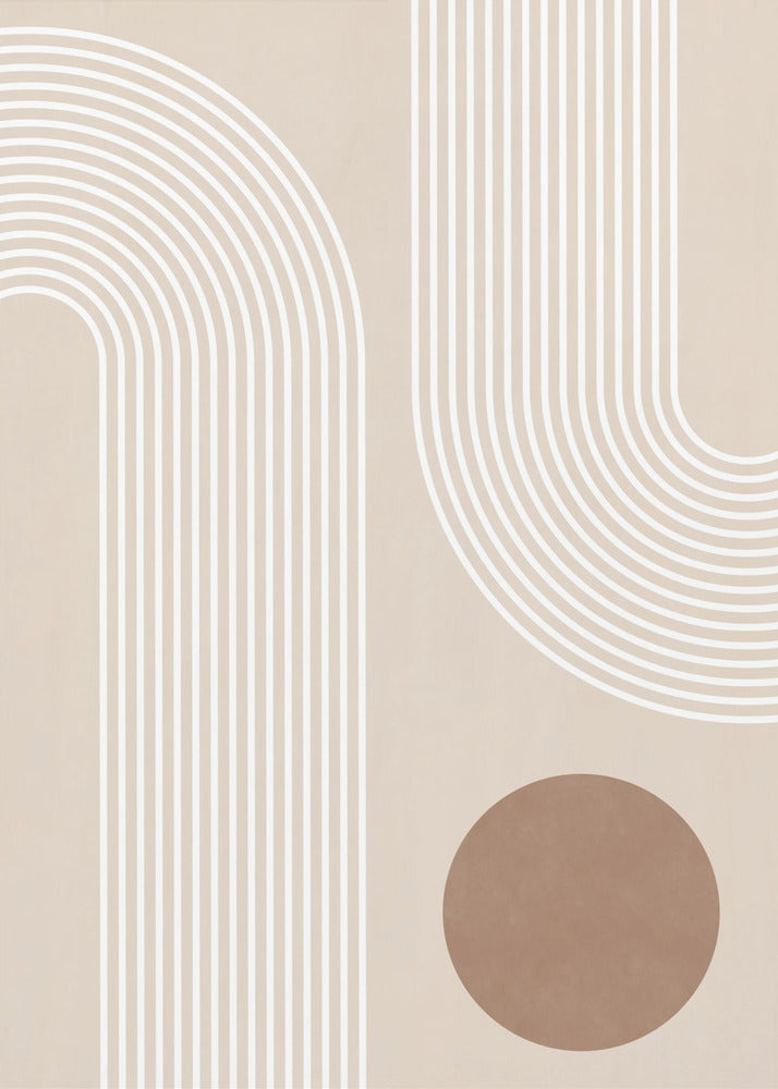 Beige Arc Poster - Kunstdruck | Leinwand-Bilder