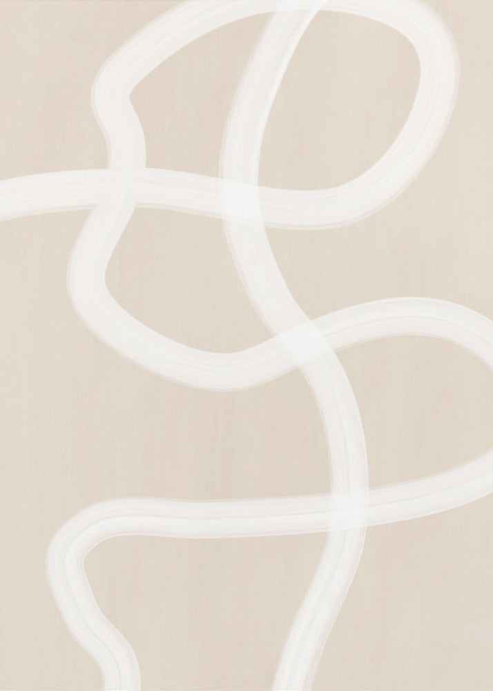 Weißer Pinselstrich Poster - Kunstdruck | Leinwand-Bilder