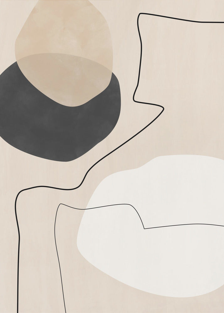 Pittura di forme e linee organiche | Stampe su Tela