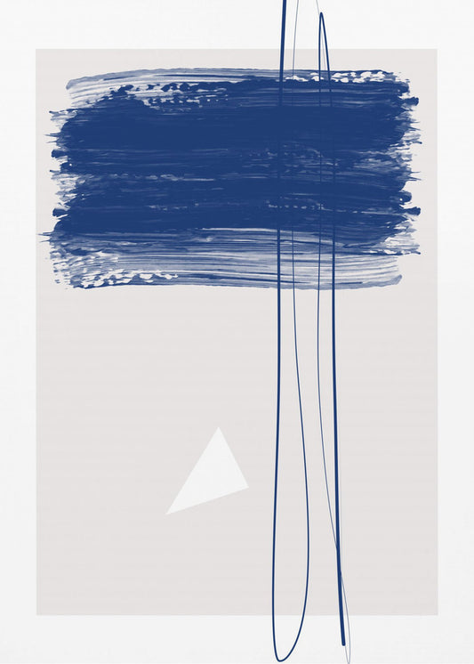 Pinceladas azules atrevidas | Impresiones en Lienzo