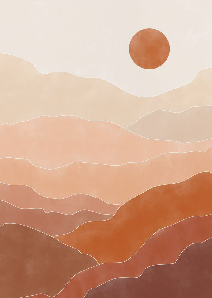 Sonnenaufgang in der Wüste | Leinwand-Bilder