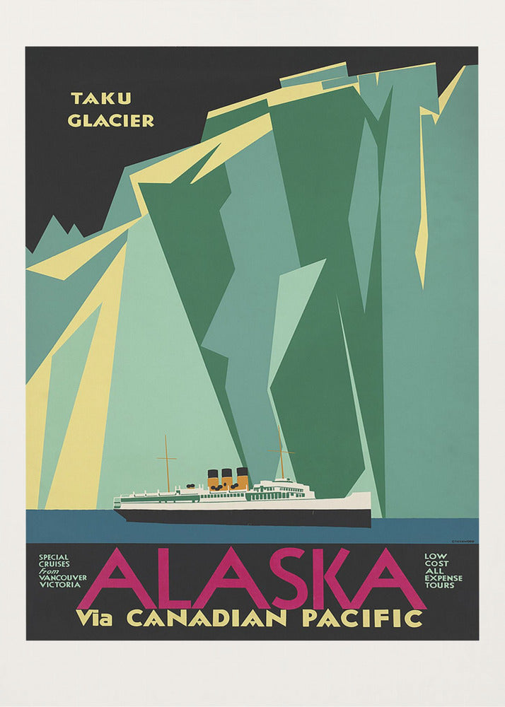 Alaska Kanadan Tyynenmeren kautta. Taku-jäätikkö | Canvastaulut