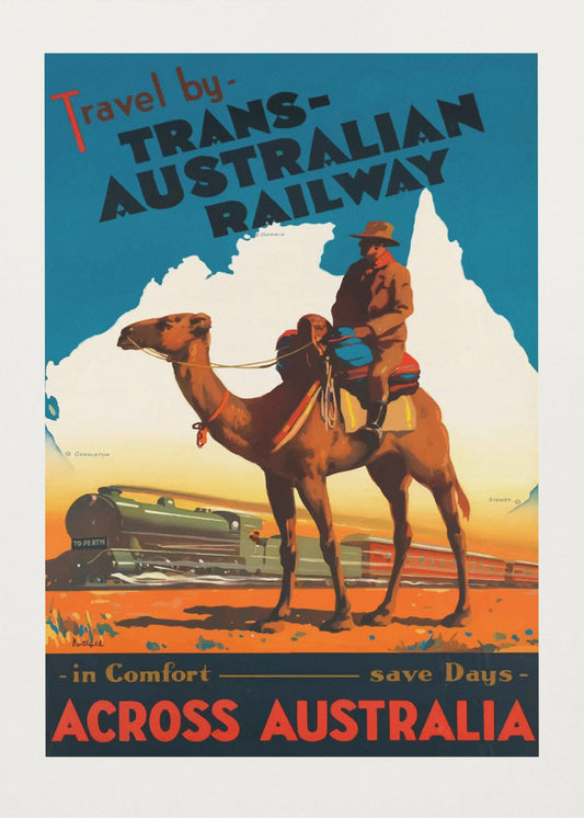 Transaustralische Eisenbahn Poster - Kunstdruck | Leinwand-Bilder