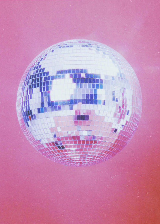 Rosa Discokugel | Leinwand-Bilder