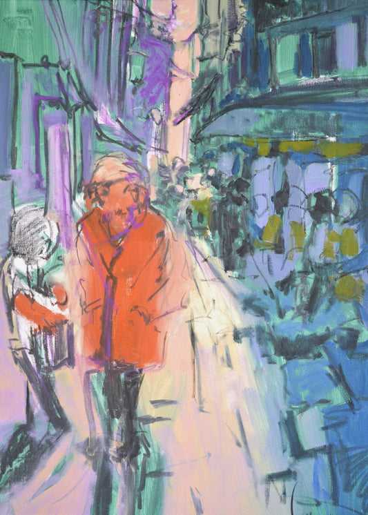 Lebhafter Straßenspaziergang | Poster