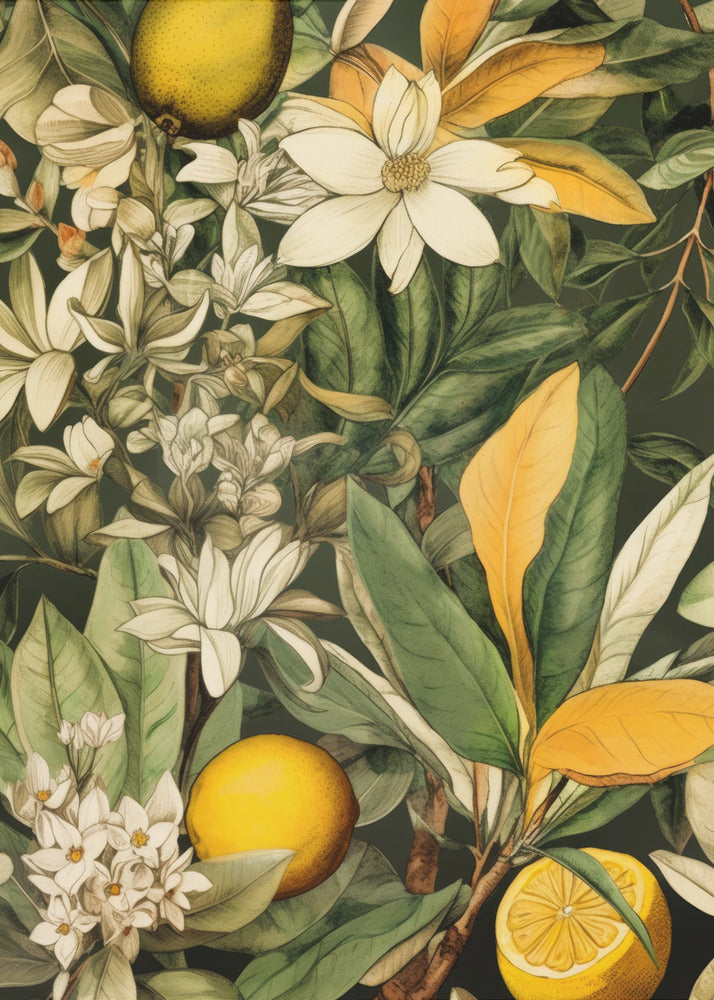 Blumen und Früchte 1 | Poster - Kunstdruck