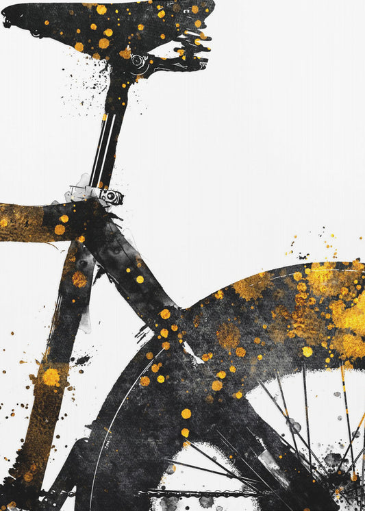 Cycling 4 gold and black | Canvas