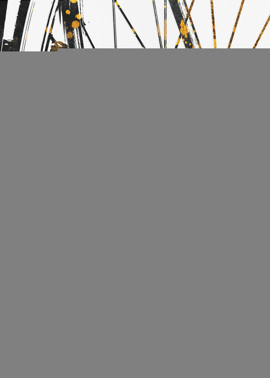 Cycling 5 gold and black | Canvas