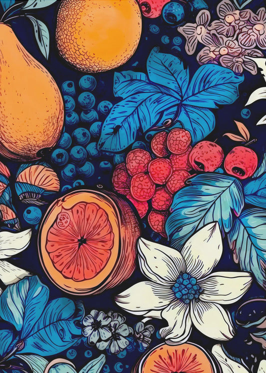Blüten und Früchte 6 | Poster - Kunstdruck