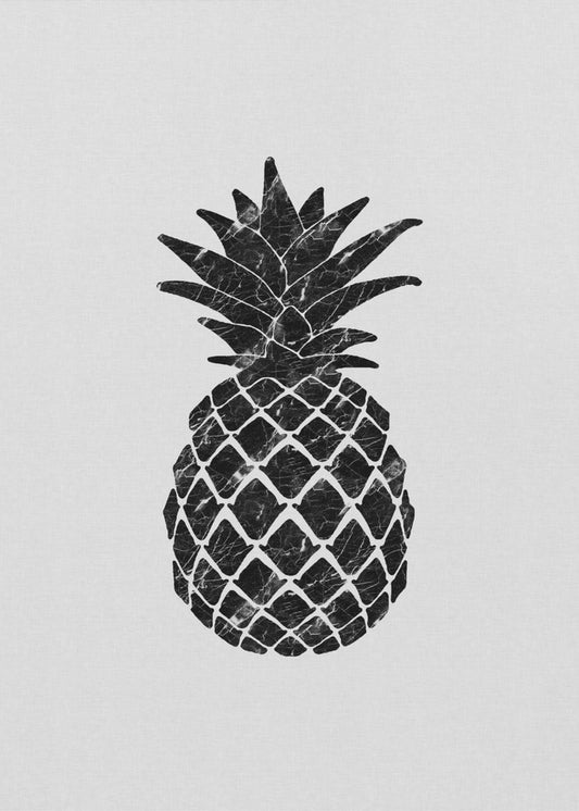 Marmorierte Ananas | Poster - Kunstdruck