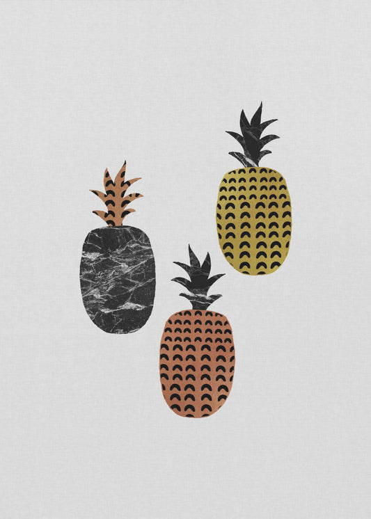 Skandinavische Ananas | Poster - Kunstdruck