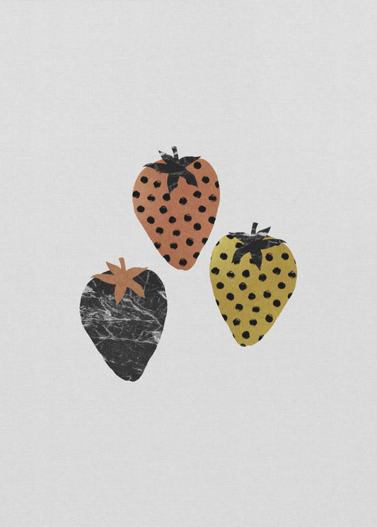 Skandinavische Erdbeeren | Poster - Kunstdruck