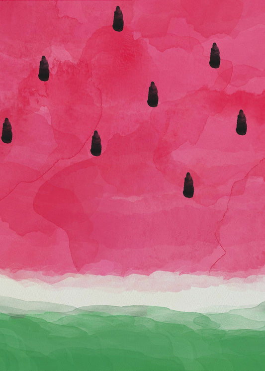 Vesimeloni Abstrakti A0 | Julisteet - Taidevedokset