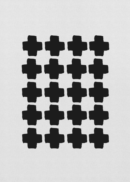 Schwarz-Weiß-Abstrakt III | Leinwand-Bilder