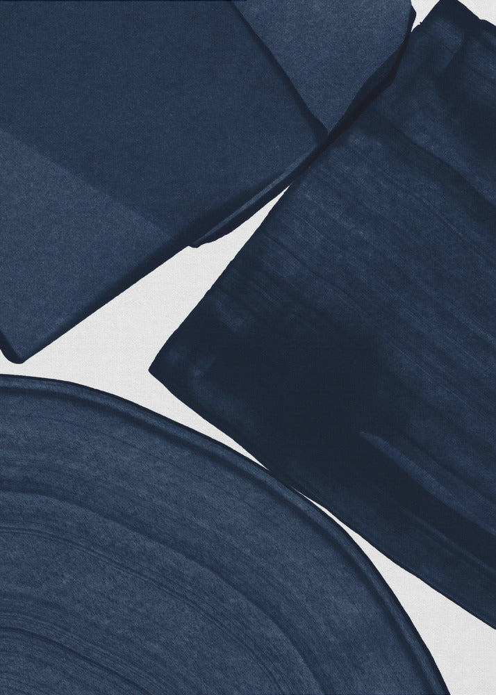 Minimalistisches Gemälde Blau II | Leinwand-Bilder