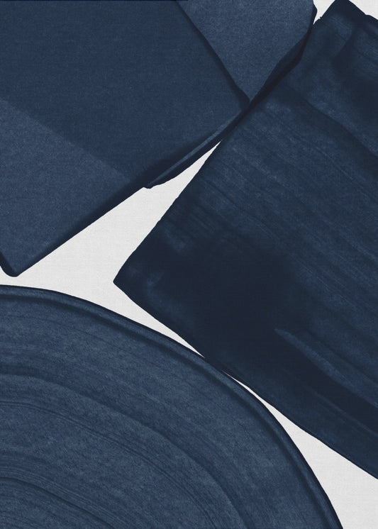 Minimalistisches Gemälde Blau II | Leinwand-Bilder