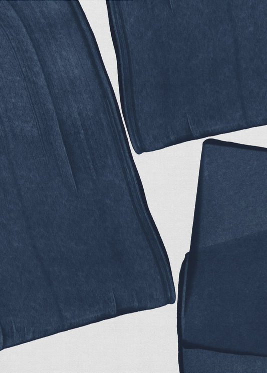 Minimalistisches Gemälde Blau III | Leinwand-Bilder