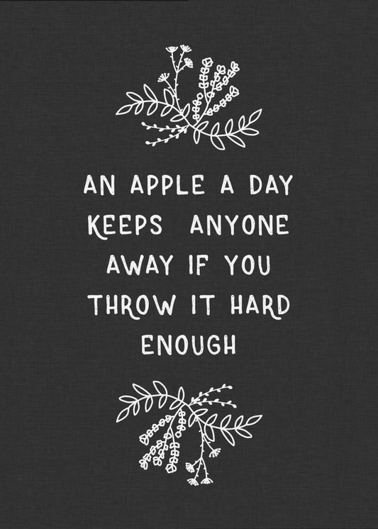 Ein Apfel am Tag | Poster - Kunstdruck