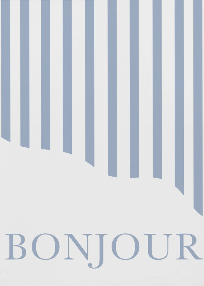Bonjour Stripes | Poster