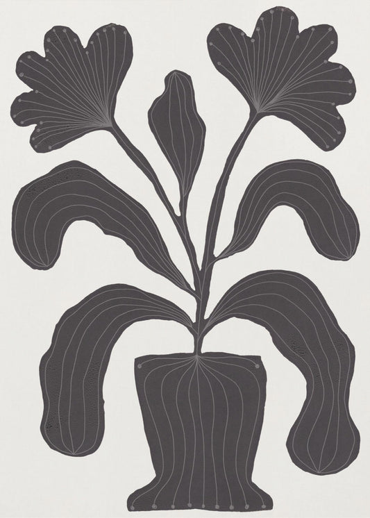 Linolschnitt Blumen #2 | Poster