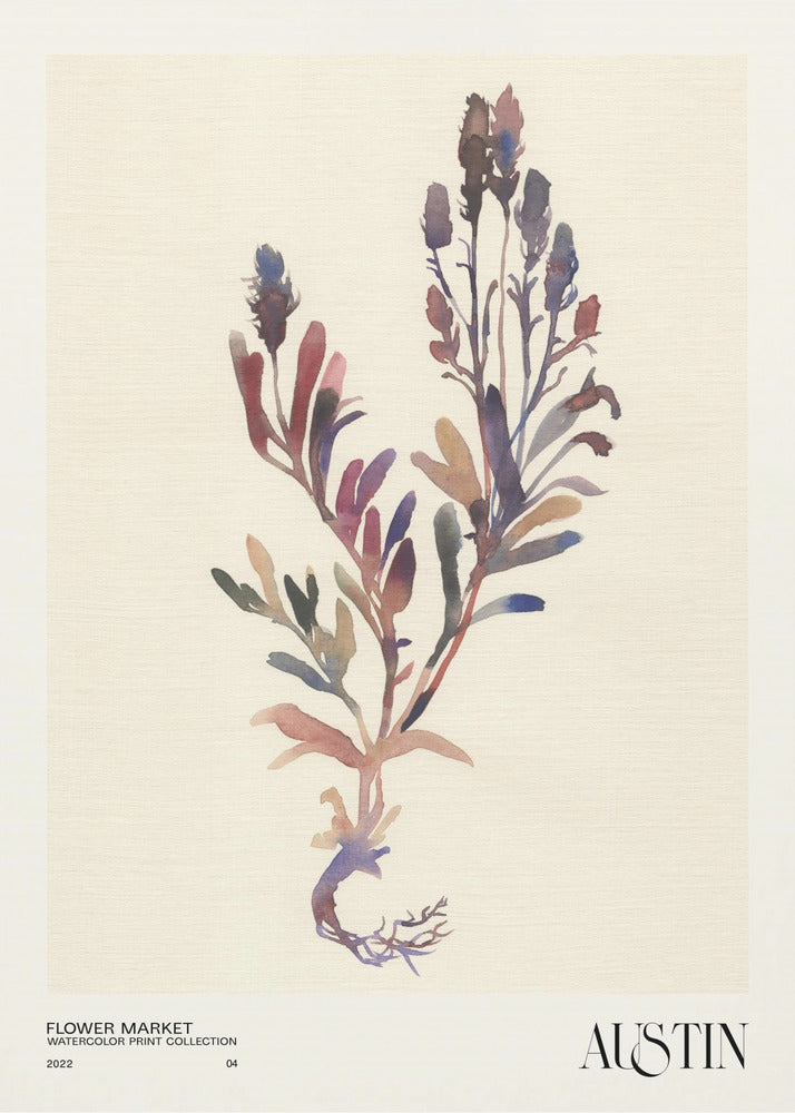 Aquarelldrucksammlung. Blumenmarkt - Austin | Poster