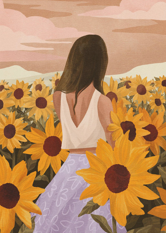 Sonnenblumenabende | Leinwand-Bilder