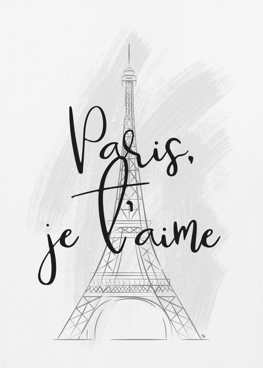 Rakkautta Pariisissa -luonnos | Canvastaulut