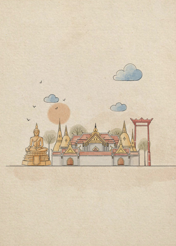 La meravigliosa Bangkok | Stampe su Tela