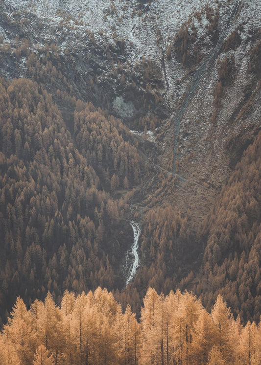Le cascate del drappeggio | Stampe su Tela