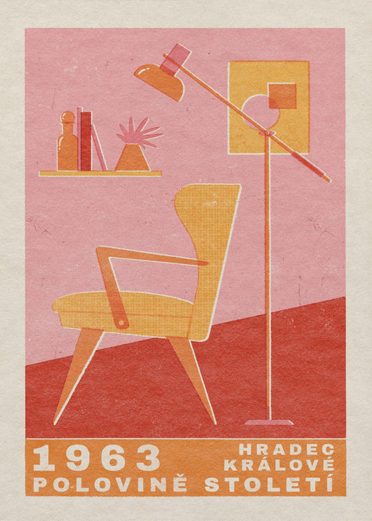 Meble czeskie z połowy wieku | Wydruki na łótnie