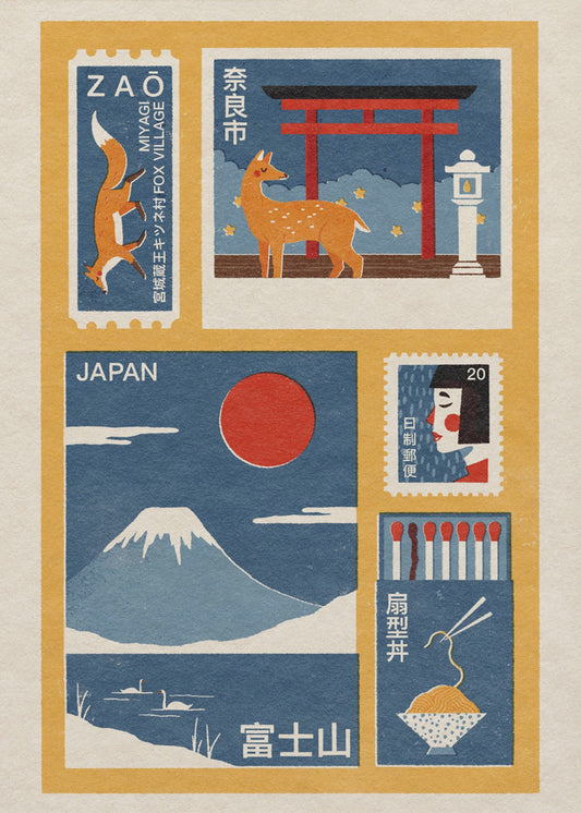 Japanilaiset efemerat | Canvastaulut