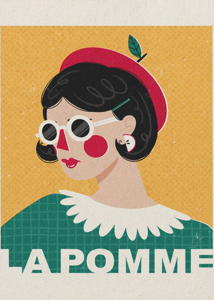 El retrato de la moda francesa de Apple | Posters  - Impresiones de Arte