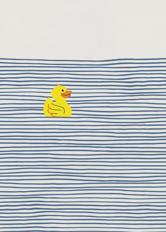 Yellow Duck Afloat | Canvas