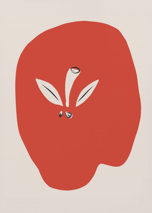 Großer roter Apfel | Leinwand