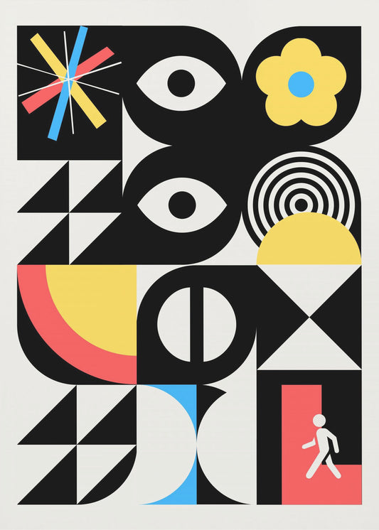Maximalistisches geometrisches surreales Design | Poster