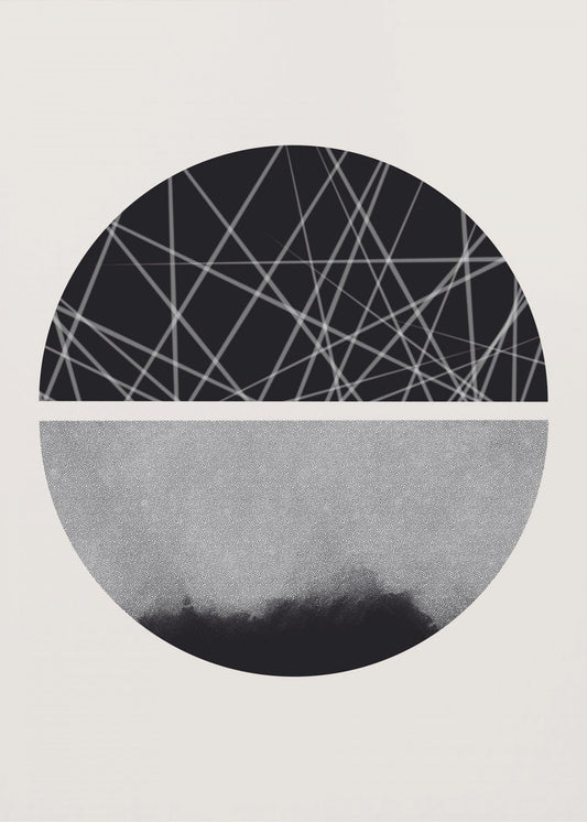 Black and White Sphere | Poster